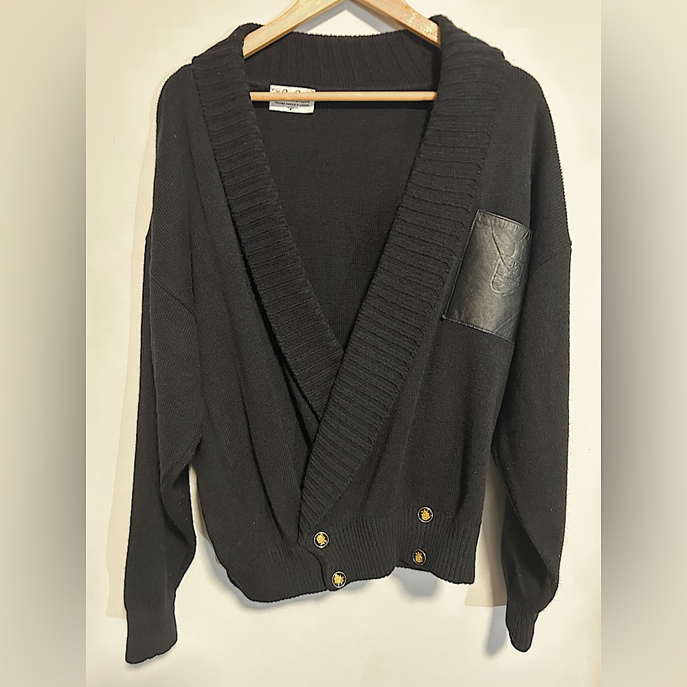 VINTAGE Prince Bellini black Cardigan SWEATER